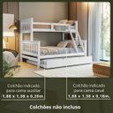 Ver imagem 2 de Treliche de Madeira Casal Solteiro com Aux Casal Woodstore
