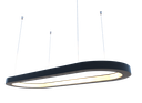 Ver imagem 1 de Lustre Pendente Retangular LED 35w 2700k 100cm em Madeira - Preto