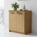 Ver imagem 2 de Armário Balcão 70cm com 2 Portas e Chave Me4197 Office Tecnomóbili