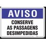 PLACA AVISO CONSERVE AS PASSAGENS DESIMPEDIDAS - 1