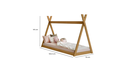 Ver imagem 3 de Cama Infantil Cabana Quarto da Criança Montessoriana Premium Moderna Conforto Cor Nature