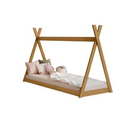 Cama Infantil Cabana Quarto da Criança Montessoriana Premium Moderna Conforto Cor Nature - 2