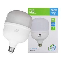 Kit 3 Lâmpada Ultra Led 50w Bulbo E27 6500k Bivolt - 4