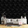 Papel de Parede Adesivo Textura Mármore Preto Luxo - 3