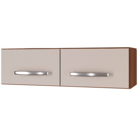 Armário Aéreo de Geladeira 2 Portas 79 Cm Lara Savana / Off White