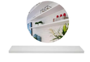 Ver imagem 2 de Prateleira Madeira Mdf Branca 40x20cm com Suporte Invisivel Flutuante Don Castro Decor Prateleira Fl