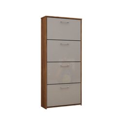 Sapateira Vertical Anne 4 Portas Canela Off White - 1