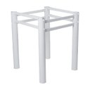 Ver imagem 4 de Base para Mesa de Vidro Jantar 4 Lugares Branca Quadrada