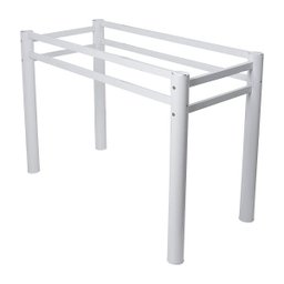 Base para Mesa de Vidro Jantar 6 Lugares Branca Retangular - 3