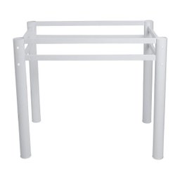 Base para Mesa de Vidro Jantar 6 Lugares Branca Retangular - 5