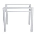 Ver imagem 5 de Base para Mesa de Vidro Jantar 6 Lugares Branca Retangular