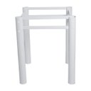 Ver imagem 6 de Base para Mesa de Vidro Jantar 6 Lugares Branca Retangular