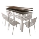 Ver imagem 2 de Base para Mesa de Vidro Jantar 8 Lugares Branca Retangular