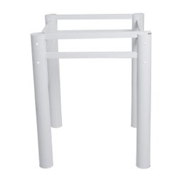 Base para Mesa de Vidro Jantar 8 Lugares Branca Retangular - 6