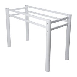 Base para Mesa de Vidro Jantar 8 Lugares Branca Retangular - 3