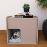 Mesa de Cabeceira Cama Pet Cães 45x45x40 Nude - 2