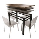 Ver imagem 2 de Base para Mesa de Vidro Jantar 4 Lugares Textura Retangular