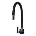 Ver imagem 3 de Torneira Metal Quadrada Preta Tubo Silicone Gourmet Parede