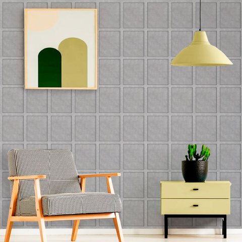 Papel de Parede Madeira Ripada Boiserie Linho - Várias Cores - Estanho