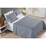 Colcha Casal Queen Size Sofisticata Bordada 200 Fios Luxuosa - 2