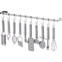 Ver imagem 1 de Porta Utensílios E Talheres De Parede 100cm 18 Ganchos