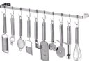 Ver imagem 1 de Porta Utensílios E Talheres De Parede 100cm 18 Ganchos