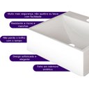 Ver imagem 5 de Cuba para Banheiro Pia de Apoio Redonda Mármore Sintético Lavabo