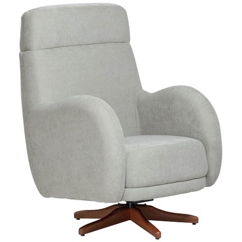 Poltrona de Amamentação com Balanço Giratória Ternura D02 Linho Verde Claro C-47 - Lyam Decor