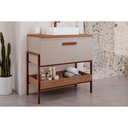 Ver imagem 1 de Bancada de Banheiro Balcão Portinari 1 Porta C- Cuba 80cm Cappuccino-freijo - Mgm