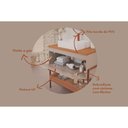 Ver imagem 5 de Bancada de Banheiro Balcão Portinari 1 Porta C- Cuba 80cm Cappuccino-freijo - Mgm