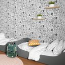 Ver imagem 2 de PAPEL DE PAREDE BOBINEX SONHOS - POP PRETO