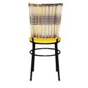 Ver imagem 5 de 6 Cadeiras para Mesa Preta Hawai Cappuccino Premium:amarelo