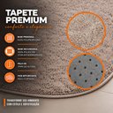 Ver imagem 5 de Kit Tapete para Banheiro Veneza Toque de Seda 0.50x0.70 Cor:Champanhe