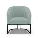 Ver imagem 7 de Poltrona Sala Decorativa Stella Base Industrial Preta Veludo Cotelê Menta D03 - D’Rossi