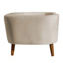 Ver imagem 3 de Cama Pet Caminha Cachorro Grande Veludo Casinha Luxo Colchão:veludo Bege