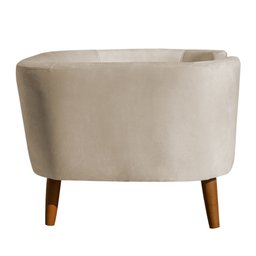Cama Pet Caminha Cachorro Grande Veludo Casinha Luxo Colchão:veludo Bege - 3