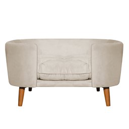 Cama Pet Caminha Cachorro Grande Veludo Casinha Luxo Colchão:veludo Bege - 2