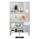 Ver imagem 3 de Kit Cozinha Compacta Márcia 105cm Com 6 Portas e 1 Gaveta Cinza Escuro - Desk Design