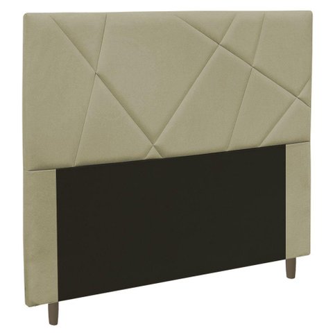 Cabeceira Cama Box Solteiro Mali 90cm Corano Bege