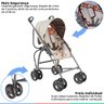 Carrinho De Bebê Passeio 6M a 15kg Guarda-Chuva Reversível Reclinável Campora Girafa Galzerano - Gir - 4