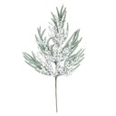 Ver imagem 1 de Decoração para Árvore em Folha Nevada e Bolinhas Brancas