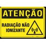PLACA ATENÇÃO RADIAÇÃO NÃO IONIZANTE - 1