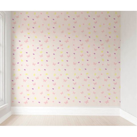 Papel de Parede Flores Jardim Suspenso Infantil Colorido Rolo 3m