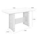 Ver imagem 5 de Conjunto de Mesa e 6 Cadeiras para Sala de Jantar Milano - Branco / Preto - Poliman