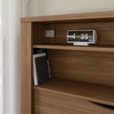 Ver imagem 6 de Cama Solteiro para Colchão 188x88cm com 2 Gavetas e Nichos Zuri Jatobá S01 - Mpozenato