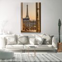 Ver imagem 3 de Quadro Decorativo Vertical Torre Eiffel Janela Sem Moldura e Sem Vidro 40X60