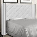Ver imagem 2 de Cabeceira Estofada Cama Box Casal Alteza 140cm Corano Branco - Desk Design