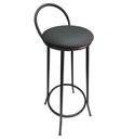 Ver imagem 3 de Banqueta Alta de Metal Altura 75cm Drink Estofada Preto