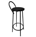 Ver imagem 2 de Banqueta Alta de Metal Altura 75cm Drink Estofada Preto