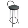 Banqueta Alta 75cm Drink Estofada de Metal Banco Alto:preto - 3